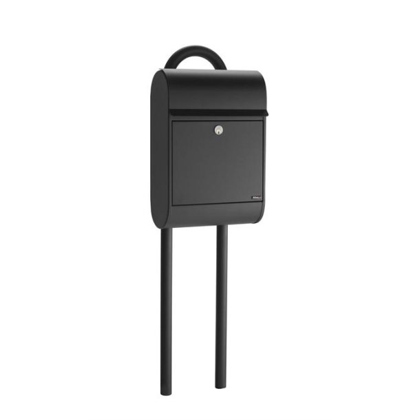 Postkasse SORT - Topbetjent brevindkast : ALLUX 8900